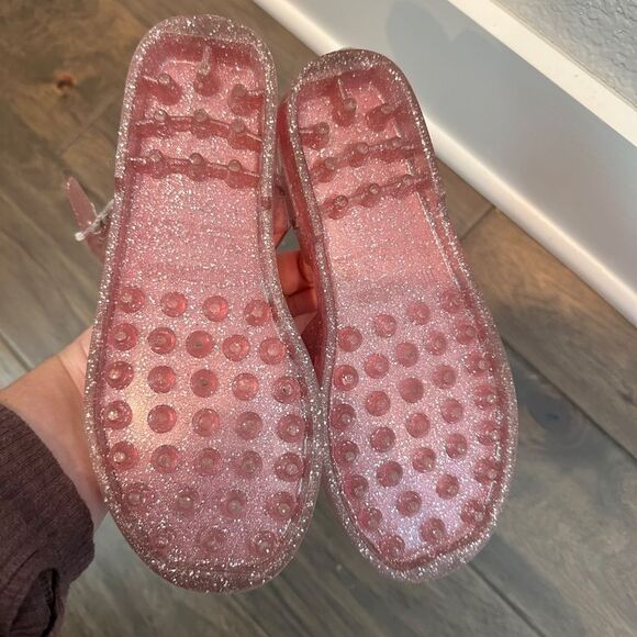 Girl’s Mini Melissa Pink Jelly Shoes Size 2 - Picture 5 of 5